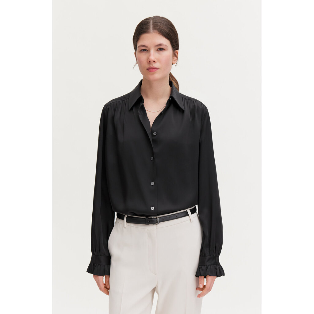 Filippa K Gathered Detail Blouse Black