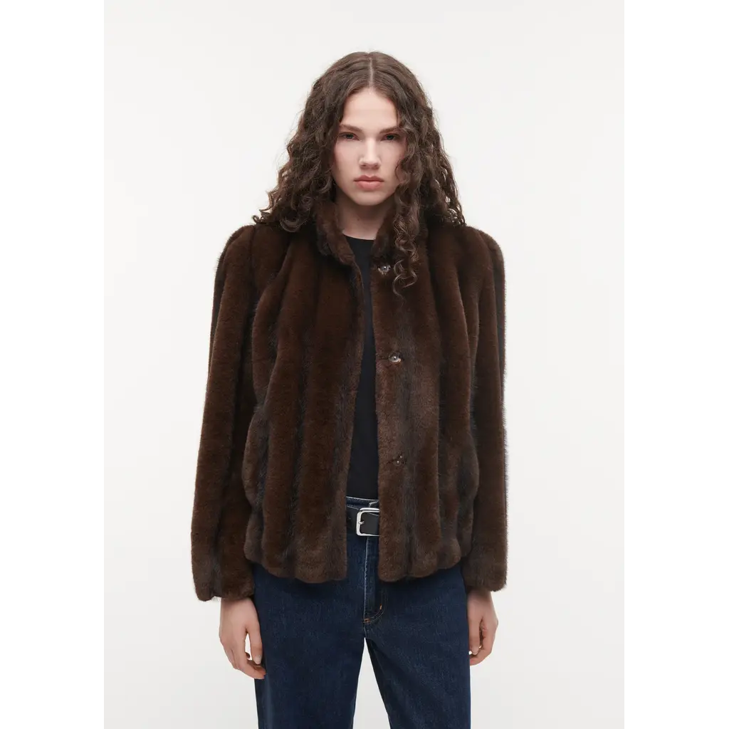 Studio AR Soline Jacket Dark Brown