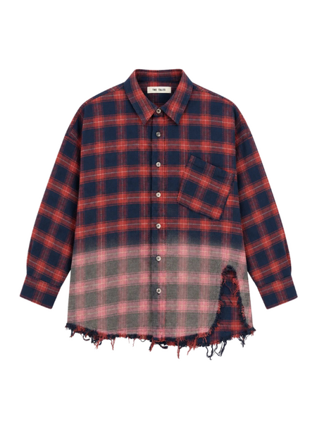 The Tales blouse cutaway bleached red