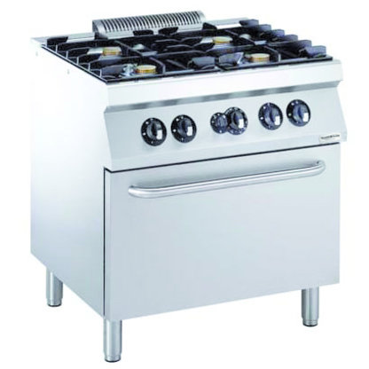 Combisteel PRO 700 GAS FORNUIS 4 BR. MET GAS OVEN
