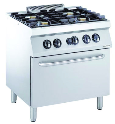 5 pits gasfornuis met hetelucht oven, Smeg, SNL90MFX7 5 pits gasfornuis met hetelucht oven, Smeg, SNL90MFX7