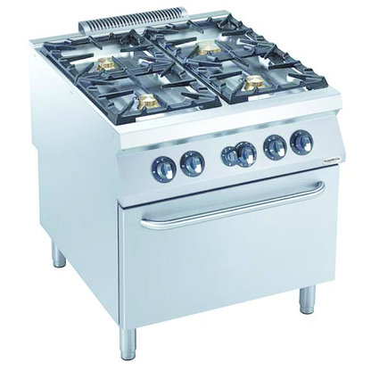 Combisteel PRO 900 GAS FORNUIS 4 BR. MET GASOVEN