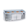 PIZZAWERKBANK 2 DEUREN 5 LADEN