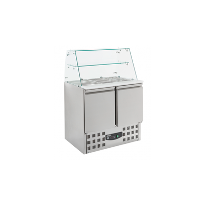 Combisteel GEKOELDE SALADETTE GLAS 2 DRS