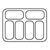Schepijsvitrine Corsica 6x5 liter