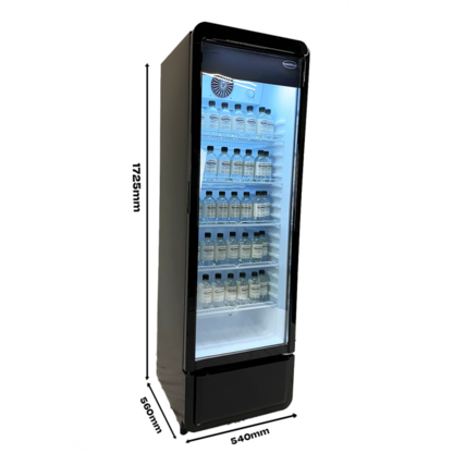 Koelkasten ( Bier )  (Dranken) Koelkast 280L verlichting glasdeur koeling