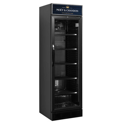 Koelkasten Moet Chandon champagne koelkast glasdeur koeling 358L
