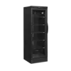 TEFCOLD CEV425 BLACK L/H – Zwarte Flessenkoeler met Links Scharnierende Deur (358L)