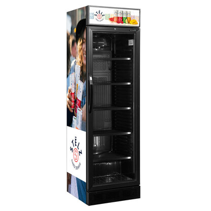 Koelkasten Stelz koelkast glasdeur koeling 358L