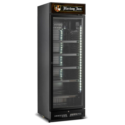 Koelkast Hertog Jan bierkoelkast glasdeur 400 liter Blackline