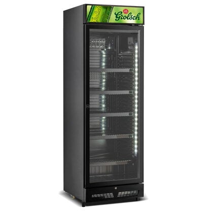 Koelkasten Grolsch bierkoelkast glasdeur 400 liter Blackline