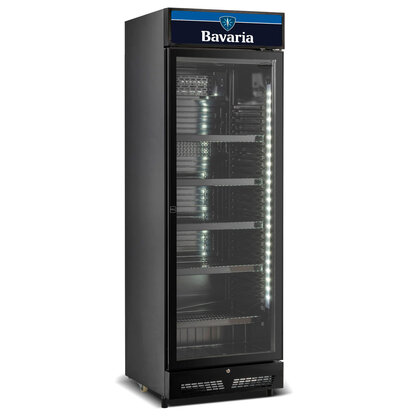 Koelkasten Bavaria bierkoelkast glasdeur 400 liter Blackline