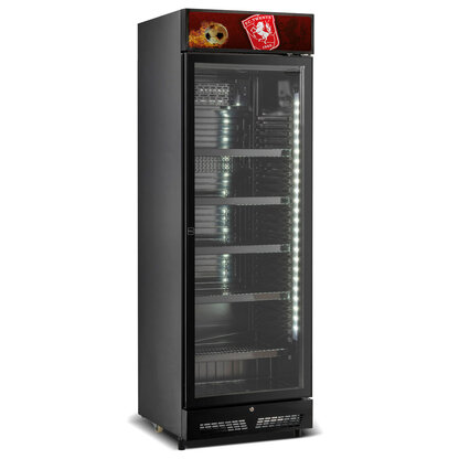 Koelkasten FC Twente bierkoelkast glasdeur 400 liter Blackline