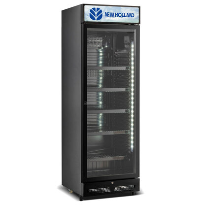 Koelkasten New Holland bierkoelkast glasdeur 400 liter Blackline