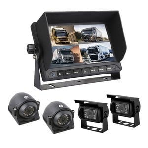 ProSight Professioneel 7 inch HD Quad View Achteruitrijcamera-systeem met 4  camera 's + DVR