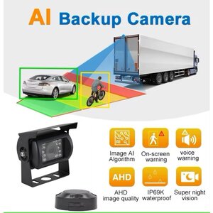 ARC 9 inch HD Achteruitrijcamera-systeem met AI detectie