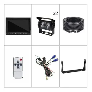 ProSight Professioneel 9 inch HD Splitscreen  Achteruitrijcamera-systeem met 2 verwarmde camera 's