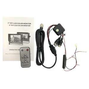 ProSight Professioneel 9 inch HD Achteruitrijcamera-systeem verwarmd+geluid Camera met RVS zonneklep en beugel