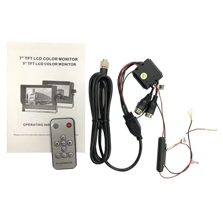 ProSight Professioneel 9 inch HD Achteruitrijcamera-systeem verwarmd+geluid Camera met RVS zonneklep en beugel