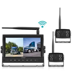 ProSight Digitaal Draadloos Achteruitrijcamera Systeem – 2.4GHz – 7” Monitor – 2x AHD 1080P Camera