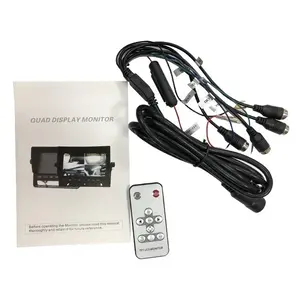 ProSight Professioneel 9 inch HD Quad View Achteruitrijcamera-systeem met verwarmde camera 's