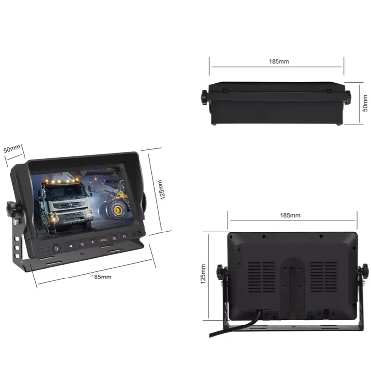 ProSight Professioneel 7 inch HD Achteruitrijcamera-systeem verwarmde camera + geluid
