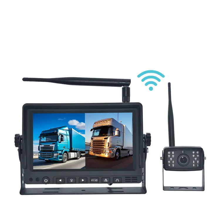 ProSight 7” digitaal draadloos achteruitrijsysteem met AHD 1080P camera en storingsvrije digitale verbinding