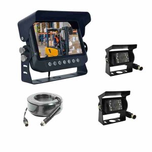 ProSight AHD 7&quot; Achteruitrijcamera Systeem – 2 Camera’s, IP69K Monitor, 1080p