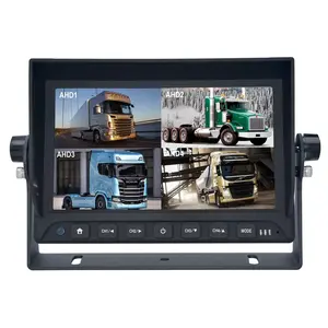 ProSight Professioneel 7 inch HD Quad View Achteruitrijcamera-systeem met 2 verwarmde camera 's