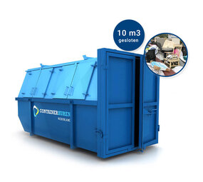 Grofvuil container 10m3 gesloten Grofvuil container 10m3 gesloten