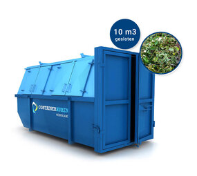 Groenafval container 10m3 gesloten Groenafval container 10m3 gesloten