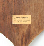 3 x zesender REE GEWEI op groot eikenhouten schild