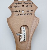 Engels BAST GEWEI REE op houten schild
