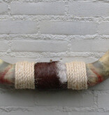 Texas style BULLBAR- 105 cm - afgewerkt met vel en sisaltouw