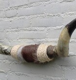 Texas style BULLBAR- 85 cm - afgewerkt met vel en sisaltouw