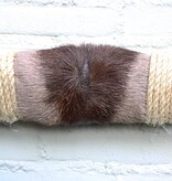 Texas style BULLBAR- 61 cm - afgewerkt met vel en sisaltouw