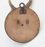 Antiek zesender REE GEWEI op rond zwart houten schild  - rond 1920