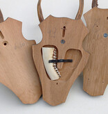 3 x REE GEWEI op houten schild