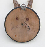 Antiek REE GEWEI  - rond 1910 op rond zwart houten schild