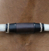 Texas style BULLBAR- 53 cm - afgewerkt met leer