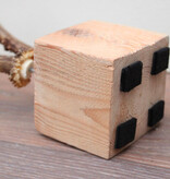 Zesender REE GEWEI paar op stevige houten sokkel