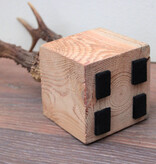 Zesender REE GEWEI paar op stevige houten sokkel