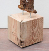 Zesender REE GEWEI paar op stevige houten sokkel