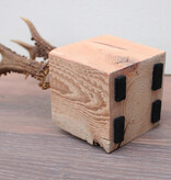 Zesender REE GEWEI paar op stevige houten sokkel