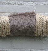 Texas style BULLBAR- 63 cm - afgewerkt met vel en sisaltouw