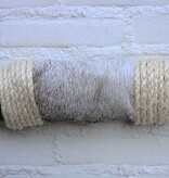 Texas style BULLBAR- 81 cm - waterbuffel hoorns afgewerkt met vel en sisaltouw