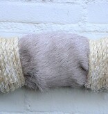 Texas style BULLBAR- 90 cm - waterbuffel hoorns afgewerkt met vel en sisaltouw