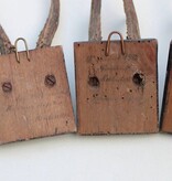 4 x antiek REE GEWEI  op zwart houten schild  - 1901