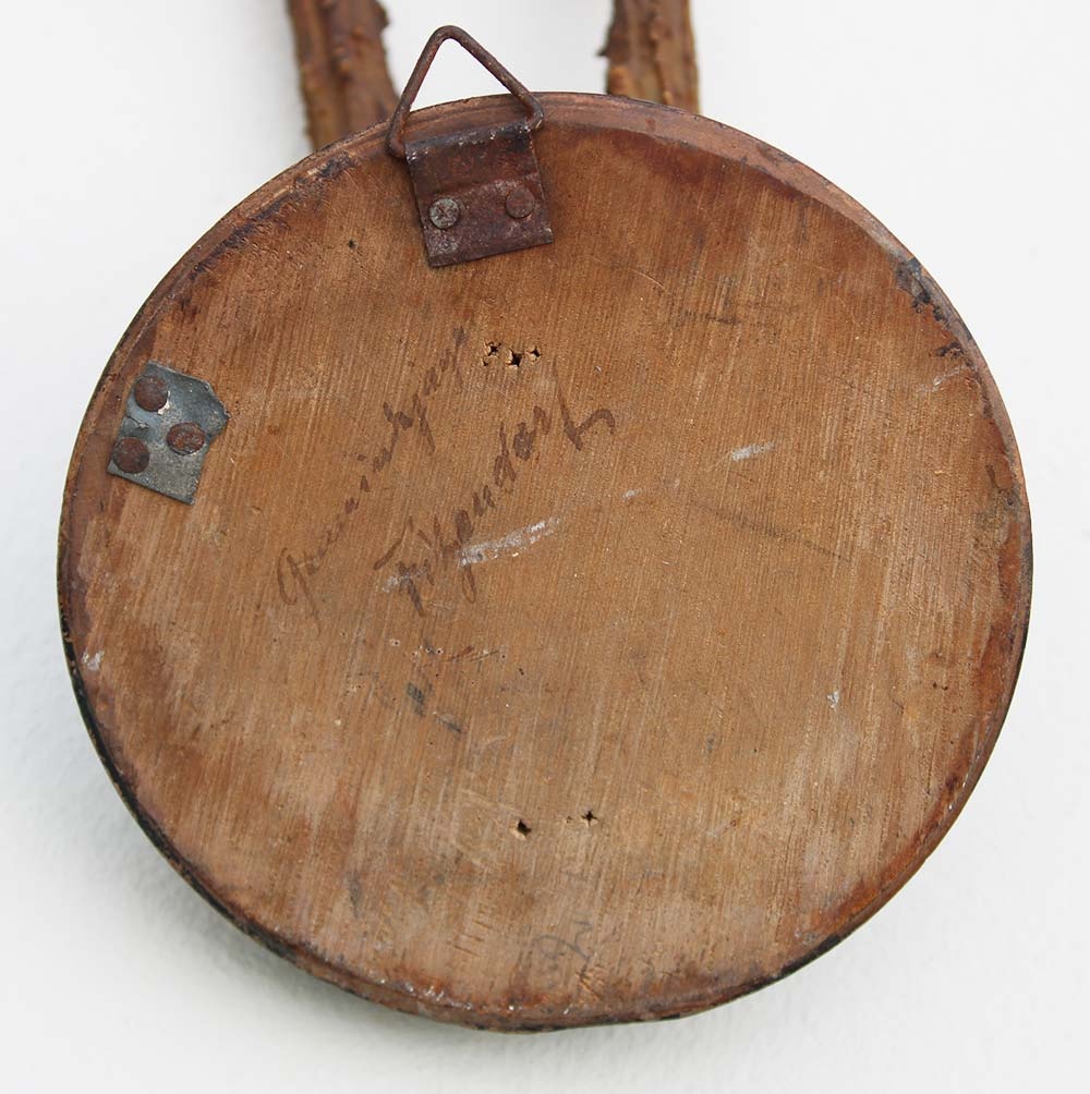 7 x antiek REE GEWEI  op zwart houten schild  - 1908