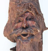 Decoratief HOUTSNIJWERK in boomstronk - gezichten M/V